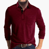 Men's Long Sleeve Shirt with Collar