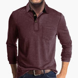 Men's Long Sleeve Shirt with Collar