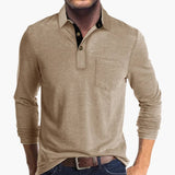 Men's Long Sleeve Shirt with Collar