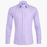 Men's Long Sleeve Shirt with Zipper and Straight Hem