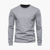 Men's Long Sleeve Shirt with Crew Neck
