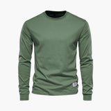 Men's Long Sleeve Shirt with Crew Neck