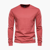 Men's Long Sleeve Shirt with Crew Neck