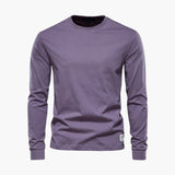 Men's Long Sleeve Shirt with Crew Neck