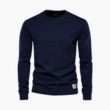 Men's Long Sleeve Shirt with Crew Neck