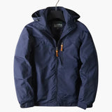 Men's Outdoor Jacket with Hood and Zipper