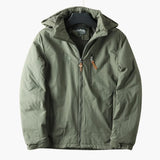 Men's Outdoor Jacket with Hood and Zipper
