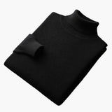 Men's Fine Knit Sweater with Ribbed Hem
