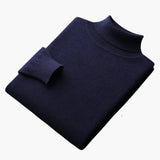 Men's Fine Knit Sweater with Ribbed Hem