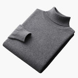 Men's Fine Knit Sweater with Ribbed Hem