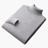 Men's Fine Knit Sweater with Ribbed Hem