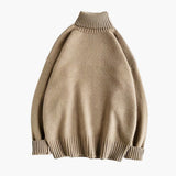 Men's Sweater with Knitted Roll Neck