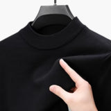Men's Sweater with Long Sleeves, Ribbed Cuffs, and Ribbed Hem
