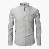 Men's Shirt with Round Neck and Pocket