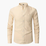 Men's Shirt with Round Neck and Pocket