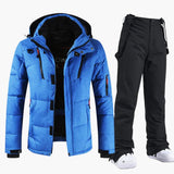 Men’s Ski Set with Hooded Jacket and Pants