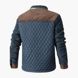 Men's Padded Jacket with Snap Button Closure