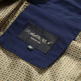 Men's Trench Coat with Button Closure and Pocket Details