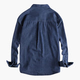 Men's Utility Shirt with Chest Pockets and Snap Button Closure