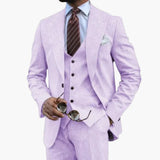 Men's 3-Piece Suit with Notched Lapel