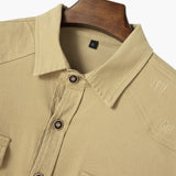 Men's Shirt with Button Placket and Chest Pockets