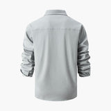 Men's Shirt with Button Placket and Chest Pockets