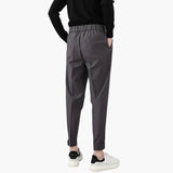 Men's Trousers with Button Closure and Side Pockets