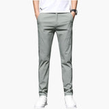 Men's Pants with Zipper and Side Pockets