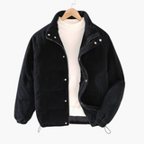 Men's Cord Jacket with Snap Button Closure