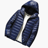 Men's Jacket with Hood and Long Sleeves
