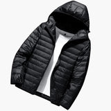 Men's Jacket with Hood and Long Sleeves