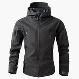 Men's Jacket with Zipper Pockets and Hood