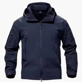 Men's Jacket with Zipper Pockets and Hood