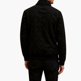 Men's Jacket with Zipper and Quilted Surface