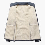 Men's Jacket with Zipper and Pockets