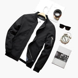 Men's Jacket with Zipper and Two Side Pockets