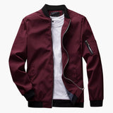 Men's Jacket with Zipper and Two Side Pockets