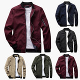 Men's Jacket with Zipper and Two Side Pockets