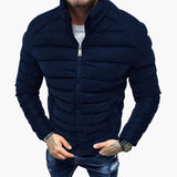 Men's Jacket with Quilting and Zipper