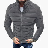 Men's Jacket with Quilting and Zipper