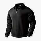 Men's Sweater with Zip Collar