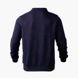 Men's Sweater with Zip Collar