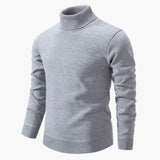 Men's Sweater with Turtleneck and Long Sleeves