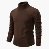 Men's Sweater with Turtleneck and Long Sleeves