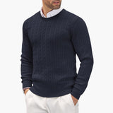 Men's Sweater with Round Neck