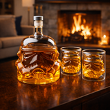 Whiskey Bottle - Bottle and Glasses - Set