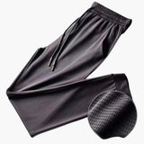 Men's Jogging Pants with Drawstring Waist and Zipper Pockets