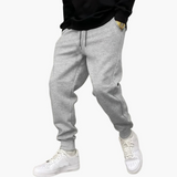 Men's Jogging Pants with Los Angeles Print and Drawstring Waist