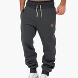 Men's Jogging Pants with Pockets and Drawstring Waistband