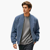 Men's bomber jackets with zipper and side pockets